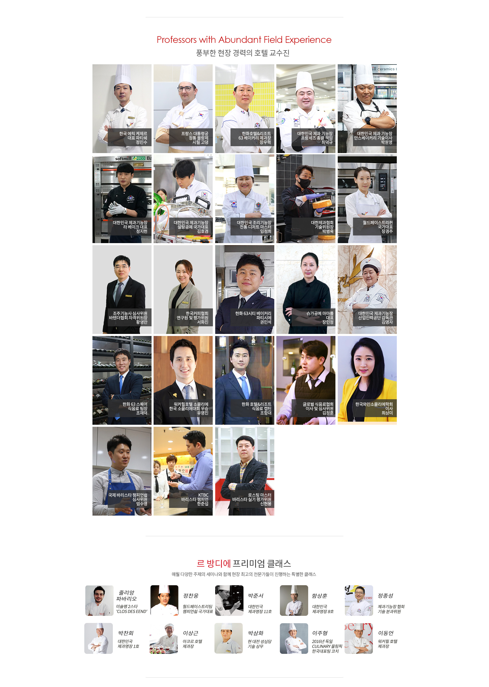 제과제빵학과 선택과목
