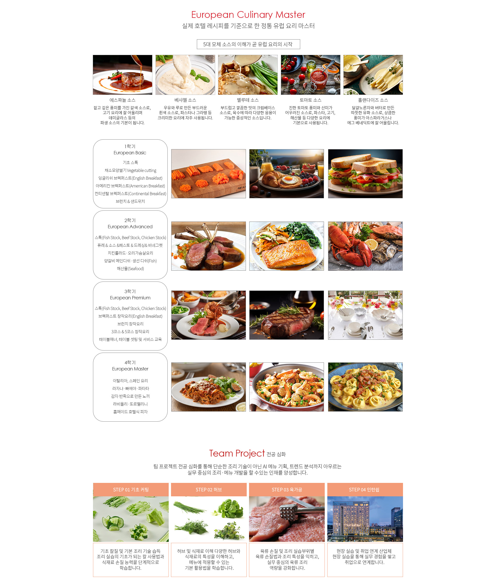 호텔조리과 소개