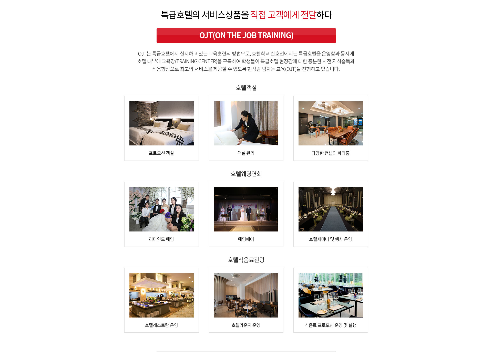 호텔관광경영학과 취업 현황